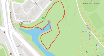 WALK 3: 1.17 km from Martin Rd around the western corner wetland areas of Fernley Grounds Centennial Park Sydney with arborist Shane Trotter.